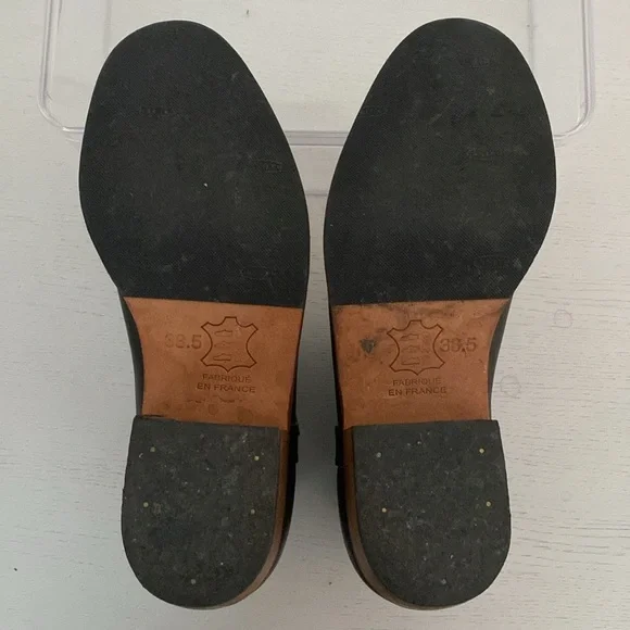 La Botte Gardiane Oiled Black Leather Pull On Boots - Size 38.5 / 8.5 - Picture 7 of 12